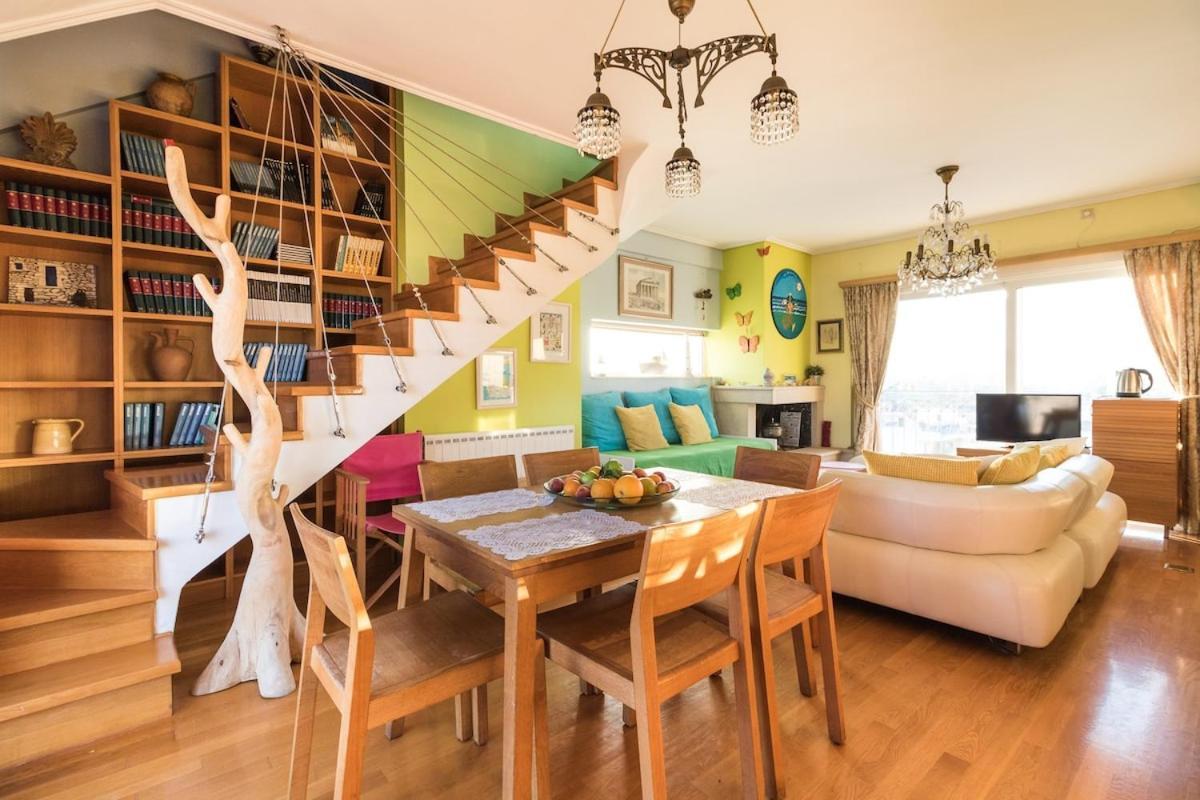 A Luxury Maisonette With Sea View ピレウス エクステリア 写真